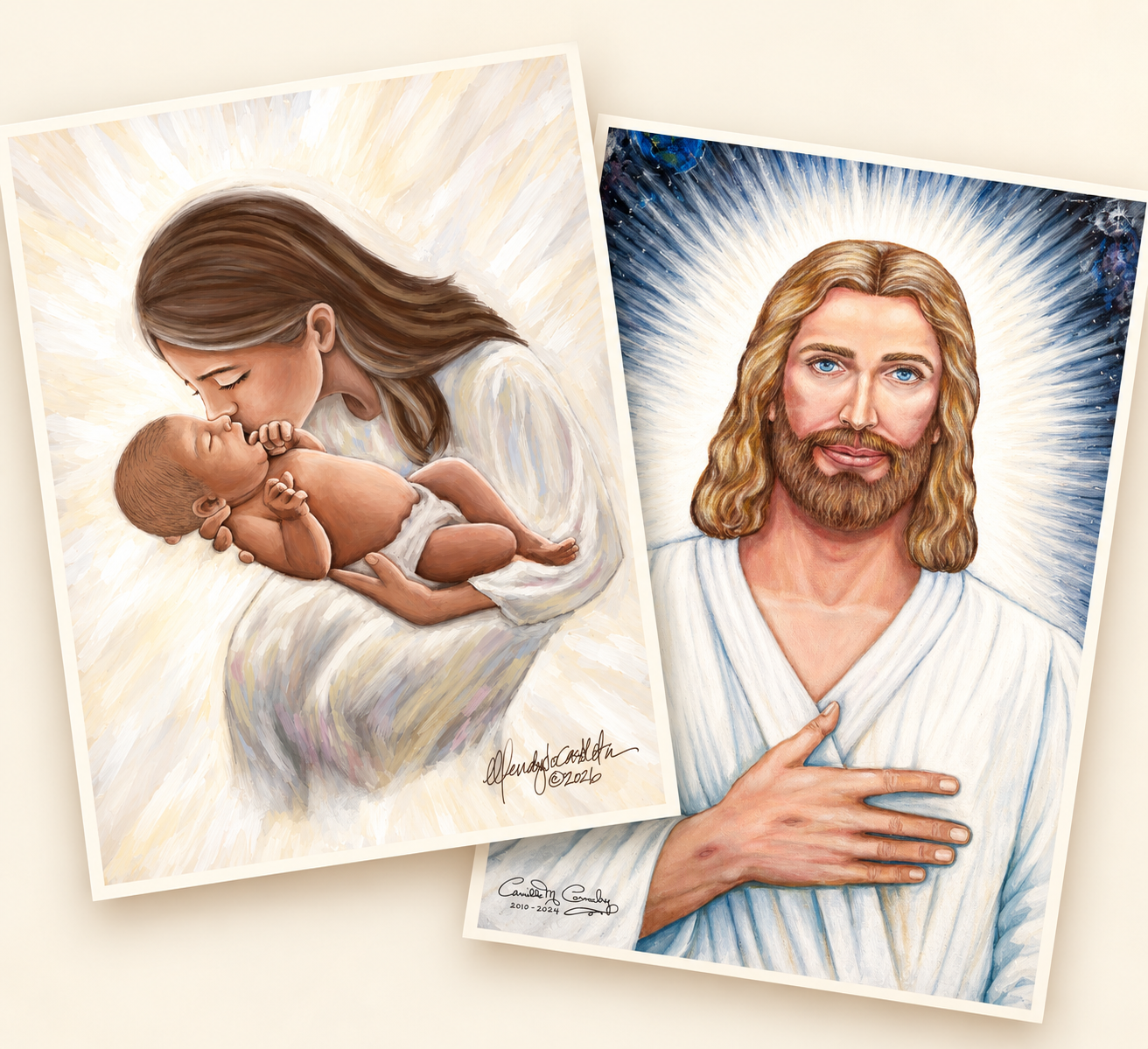 The Savior by Camille Cornaby and Miracle in Her Arms by Wendy Castleton